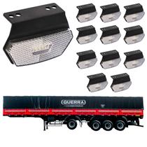 12 Lanterna Diamante Guerra LED Cristal c/ Suporte - Conect