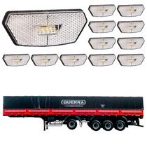 12 Lanterna Diamante Guerra LED Cristal Saída Fios