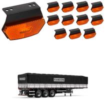 12 Lanterna Diamante Randon LED Âmbar c/ Suporte - Fio 12 Lanterna Diamante Randon LED Âmbar c/ Suporte - Fio