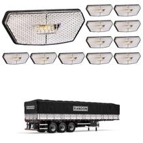 12 Lanterna Diamante Randon LED Cristal Saída Fios