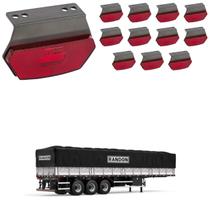 12 Lanterna Diamante Randon LED Rubi c/ Suporte - Fio