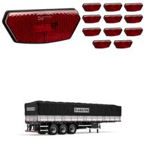 12 Lanterna Diamante Randon LED Rubi Saída Fios