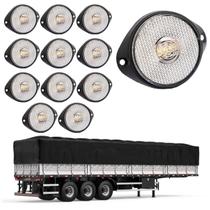 12 Lanterna Frontal Carreta LED Cristal 65mm c/ Sup. - Fio 12 Lanterna Frontal Carreta LED Cristal 65mm c/ Sup. - Fio