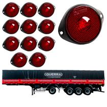 12 Lanterna Frontal Guerra LED Rubi 65mm c/ Suporte - Fio