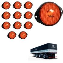 12 Lanterna Frontal Librelato LED Âmbar 65mm c Suporte - Fio