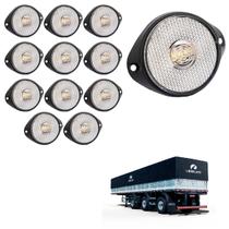 12 Lanterna Frontal Librelato LED Cristal 65mm c/ Sup. - Fio