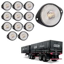 12 Lanterna Frontal Noma LED Cristal 65mm c/ Suporte - Fio