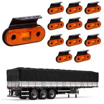 12 Lanterna Lateral Carreta LED Âmbarc/ Supt.- Fio 12 Lanterna Lateral Carreta LED Âmbarc/ Supt.- Fio