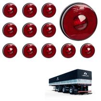 12 Lanterna Lateral Librelato LED Rubi 85mm Saída Fios