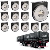 12 Lanterna Lateral Noma LED Cristal 85mm c/ Sup. - Conect. 12 Lanterna Lateral Noma LED Cristal 85mm c/ Sup. - Conect.