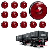 12 Lanterna Lateral Noma LED Rubi 85mm Saída Conector 12 Lanterna Lateral Noma LED Rubi 85mm Saída Conector