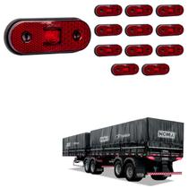 12 Lanterna Lateral Noma LED Rubi Saída Fios 12 Lanterna Lateral Noma LED Rubi Saída Fios
