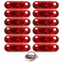 12 Lanterna Ônibus Caminhão Vigia Teto Cromada 2 LED 24 Volts VM 12 Lanterna Ônibus Caminhão Vigia Teto Cromada 2 LED 24 Volts VM