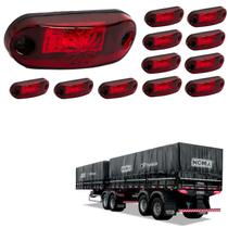 12 Lanternas Delimitadoras LED Carreta Noma Lateral Rubi