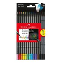 12 Lápis De Cor Ecolápis Supersoft + 2 Grafite Faber Castell 12 Lápis De Cor Ecolápis Supersoft + 2 Grafite Faber Castell