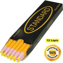 12 Lapis Giz Amarelo Ecologico Nao Usa Apontador Confeccao.