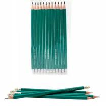 12 Lápis Preto HB Hexagonal Com Borracha Cor&Arte