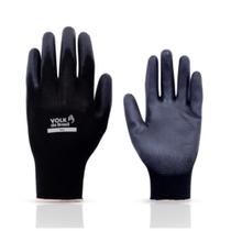 12 Luvas tátil pu de segurança e proteção Volk preta