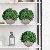 12 maços Picks Mini suculenta artificial com 6 hastes plantas artificiais atacada p/ vaso e decoração - DE2723