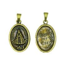 12 Medalha Nossa Senhora Aparecida Oval Ouro Velho 2cm 12 Medalha Nossa Senhora Aparecida Oval Ouro Velho 2cm