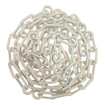 12 Metros Corrente Plástica Calhas Elo Grande Branco