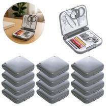 12 Mini Kit Costura De Bolso Para Viagem Completo 20 Itens 12 Mini Kit Costura De Bolso Para Viagem Completo 20 Itens