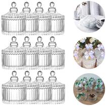12 Mini Potes Bomboniere Potiche Lembrancinha com tampa 9cm