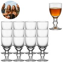 12 Mini Taças Copo Dose De Vidro Shot Licor Drink Bar 12ml