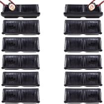 12 Molheira Bipartida Dupla Melamina p/ Molho Shoyu Atacado