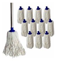 12 Mop Esfregao Limpeza Multiuso Com Cabo Aço Cromado 1,48mt 12 Mop Esfregao Limpeza Multiuso Com Cabo Aço Cromado 1,48mt