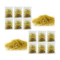 12 Pacotes de Elásticos Amarelo C/120 Unidades 100g Premier