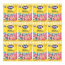 12 Pacotes Marshmallow Flor Fini 80g