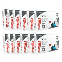 12 Pacotes Panos WypAll Limpeza X70 Plus Professional c/25un