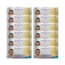 12 Pacotes - Toalhas/Lenços Umedecidos Hipoalergênicos SEM ÁLCOOL - 50 Folhas - Dorah Baby (Total 600 Folhas)