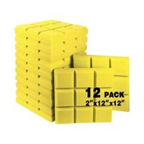 12 Painéis De Espuma Acústica Isolante Para Tratamento De Som Em Estúdio E Casa