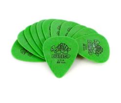 12 Palheta DUNLOP Tortex 0.88 mm Standard guitarr 418R verde