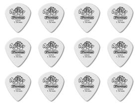 12 Palheta Jazz III branca Dunlop 478P 1.14 jazz3 guitarra