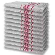 12 Panos de Prato Atoalhado Felpudo Premium Rosa 12 Panos de Prato Atoalhado Felpudo Premium Rosa