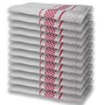 12 Panos De Prato Atoalhado Felpudo Premium Rosa 12 Panos De Prato Atoalhado Felpudo Premium Rosa