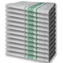 12 Panos de Prato Atoalhado Felpudo Premium Verde