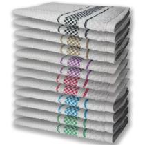 12 Panos de Prato Atoalhado Felpudo VD+AZ+RS+RX+MR+PR