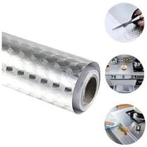 12 Papel Adesivo Metalizado Lavável P/ Fogão Armário e Gavetas 12 Papel Adesivo Metalizado Lavável P/ Fogão Armário e Gavetas