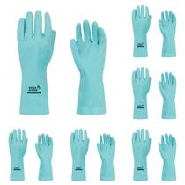 12 Par Luva de Segurança Nitri Slim Com Forro Antiderrapante