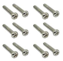 12 Parafuso Niquelado Captador HUMBUCKER guitarra 3X16mm MXP 12 Parafuso Niquelado Captador HUMBUCKER guitarra 3X16mm MXP