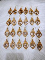 12 Pares Brinco Signus MDF 3mm Perfeito acabamento