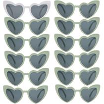 12 Pares de Gafas de Sol en Forma de Corazón para Despedida de Soltera Loanzeg
