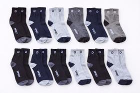 12 Pares De Meia Premium Cano Longo Sortidas 12 Pares De Meia Premium Cano Longo Sortidas