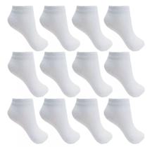 12 pares Meia Soquete Infantil Juvenil Branca 2a12 anos Cano Curto escolar Uniforme 12 pares Meia Soquete Infantil Juvenil Branca 2a12 anos Cano Curto escolar Uniforme