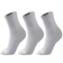 12 Pares Meias Masculina Cano Alto Grossa Algodão Oferta