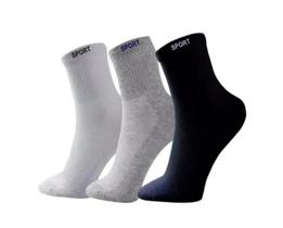 12 Pares Meias Masculina Cano Alto Grossa Algodão Oferta 12 Pares Meias Masculina Cano Alto Grossa Algodão Oferta